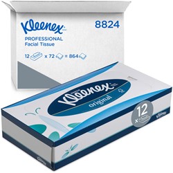 Facial tissues Kleenex 3-laags standaard 12x72st wit 8824