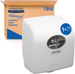 Handdoekroldispenser KC Aquarius Slimroll wit 7955