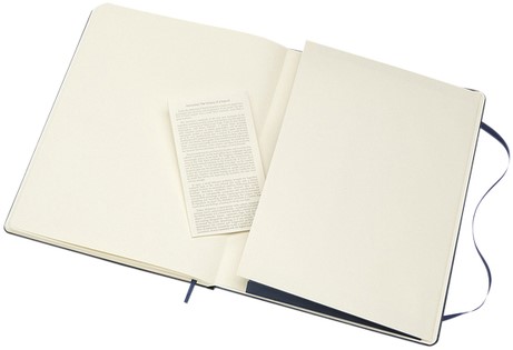 Notitieboek Moleskine XL 190x250mm blanco hard cover sapphire blue-2