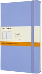 Notitieboek Moleskine large 130x210mm lijn hard cover hydrangea blue