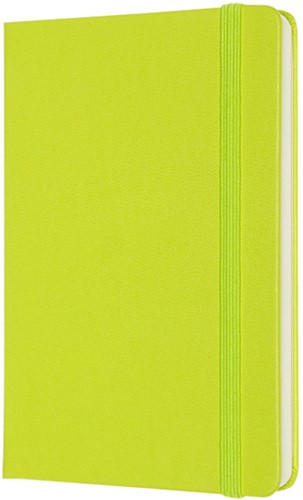 Notitieboek Moleskine pocket 90x140mm blanco hard cover lemon green-2