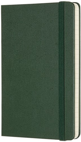 Notitieboek Moleskine pocket 90x140mm ruit 5x5mm hard cover myrtle green-2