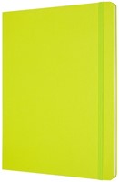 Notitieboek Moleskine XL 190x250mm blanco hard cover lemon green-2