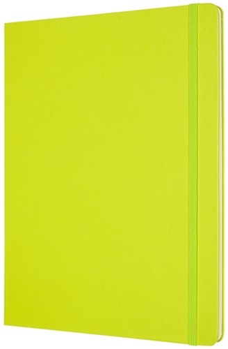 Notitieboek Moleskine XL 190x250mm blanco hard cover lemon green-2