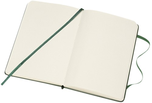 Notitieboek Moleskine pocket 90x140mm blanco hard cover myrtle green-1