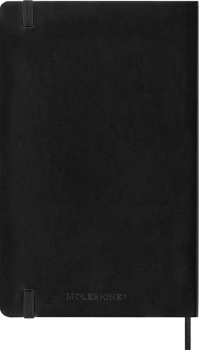 Notitieboek Moleskine large 130x210mm ruit 5x5mm soft cover zwart-3