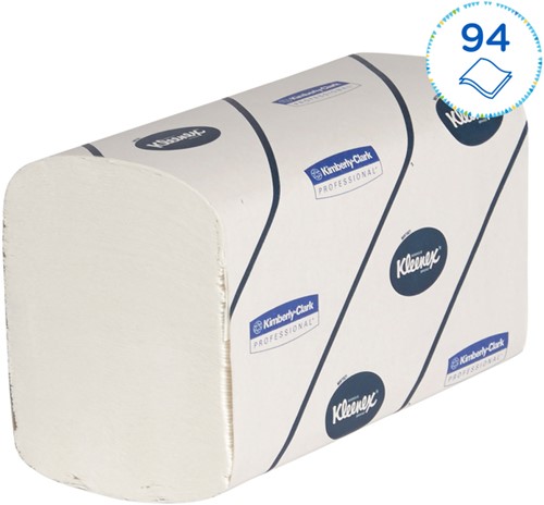 Handdoek Kleenex Ultra i-vouw 2-laags 21,5x41,5cm 30x94stuks wit 6772-2