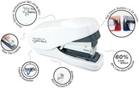 Nietmachine Rapesco Germ-Savvy ECO Less Effort Flat Clinch antibacterieel 24/6mm wit-2