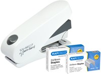 Nietmachine Rapesco Germ-Savvy Less Effort Eco Luna antibacterieel wit