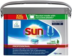 Vaatwastabletten Sun Professional Pro Formula All-in-one XXL 200 stuks