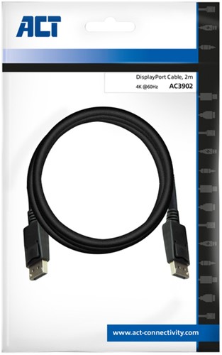Kabel ACT DisplayPort 2 meter zwart-2
