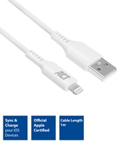 Kabel ACT USB 2.0 naar Lightning laad -en data 1 meter-3