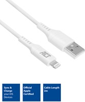 Kabel ACT USB 2.0 naar Lightning laad -en data 2 meter-3
