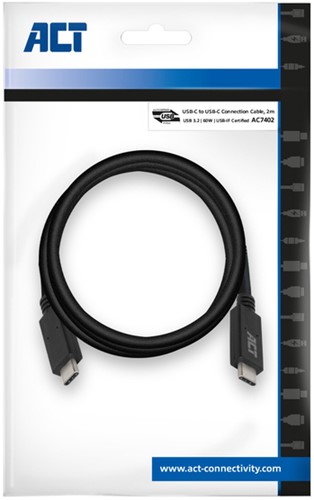 Kabel ACT USB 3.2 USB-C USB-IF gecertificeerd 2 meter-2