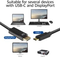Kabel ACT USB-C naar Displayport 60Hz 2 meter-2
