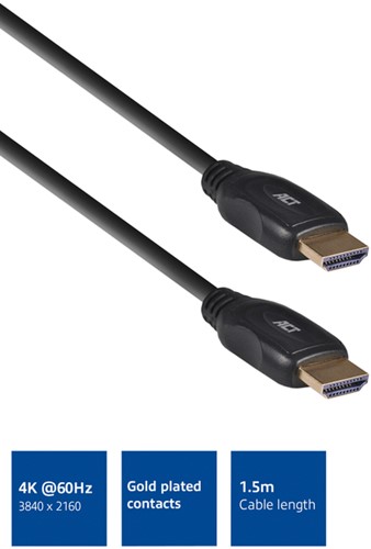 Kabel ACT HDMI High Speed type 1.4 1.5 meter-3