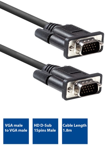 Kabel ACT VGA Monitor 1.8 meter-3
