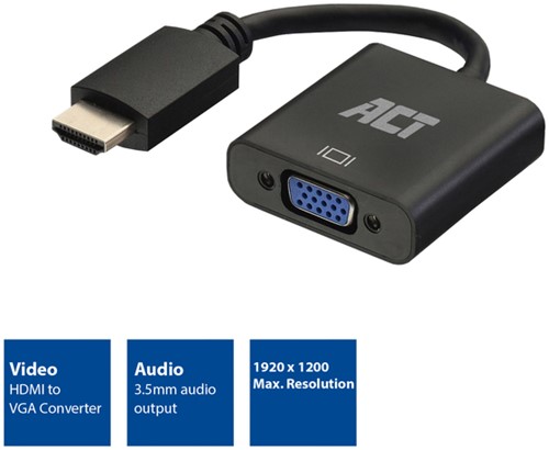 Adapter ACT HDMI naar VGA met audio-3