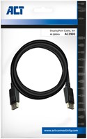 Kabel ACT DisplayPort 3 meter zwart-2