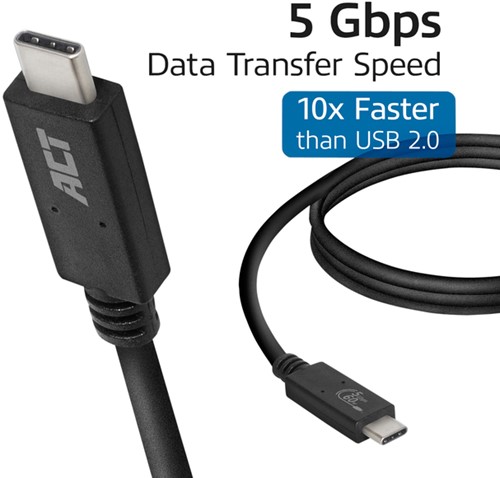 Kabel ACT USB 3.2 USB-C USB-IF gecertificeerd 1 meter-2