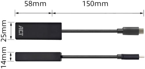 Adapter ACT USB-C naar Gigabit Ethernet 0.15 meter-3