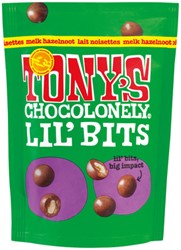 Chocolade Tony's Chocolonely Lil'Bits melk hazelnoot 120 gram