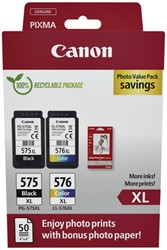 Inktcartridge Canon PG-575XL + CL-576XL zwart+kleur
