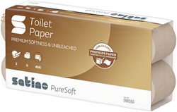 Toiletpapier Satino PureSoft MT1 2-laags 400vel naturel 066550