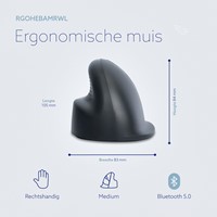 Muis R-Go Ergonomisch HE Basic Wireless Rechts M-3