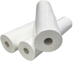 Onderzoektafelpapier Euro Products 45cm breed 2-laags 100m wit 138047
