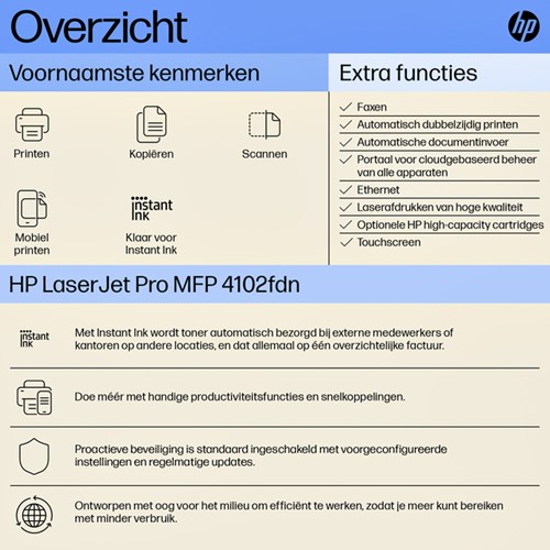 Multifunctional Laser printer HP laserjet 4102fdn-2