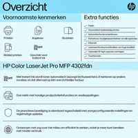 Multifunctional Laser HP Color LaserJet 4302fdn-2