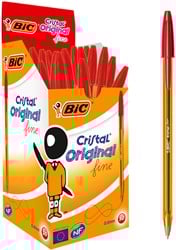 Balpen Bic Cristal fijn rood