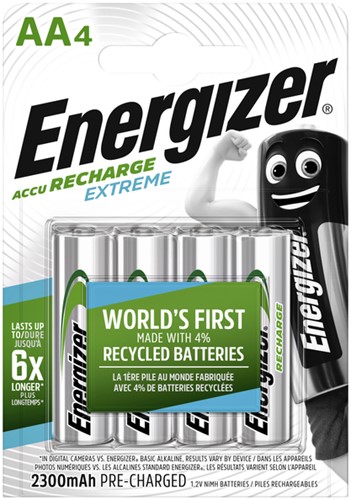 Batterij oplaadbaar Energizer 4xAA 2300mAh