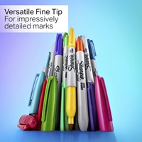 Viltstift Sharpie Glampop fijn assorti blister à 24 stuks-2