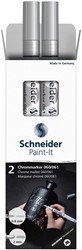 Viltstift  Schneider Paint-it 060 - 061 2.0mm en 0.8mm metallic chrome set à 2 stuks