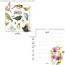 Weekkalender 2025 Hallmark Marjolein Bastin 210x210mm vogels