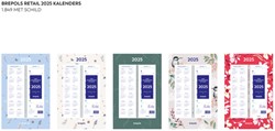 Weekkalender 2025 Brepols 190x130 7dagen/1pagina spiraal Fantasie assorti