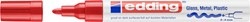 Viltstift edding 750 lakmarker creatief rond 2-4mm rood