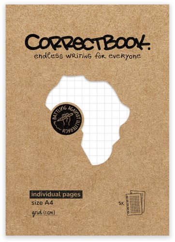 Uitbreidingsset Correctbook A4 ruit 10x10mm 5 bladen-2