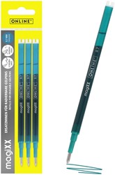Gelschrijvervulling Online Magixx 0.7mm turquoise blister à 3 stuks