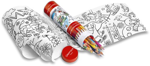 Kleurpotlood Caran d'ache Swisscolor met poster koker à 18 kleuren-2