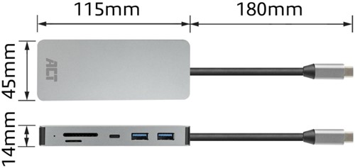 Dockingstation ACT USB-C 7-in-1-2