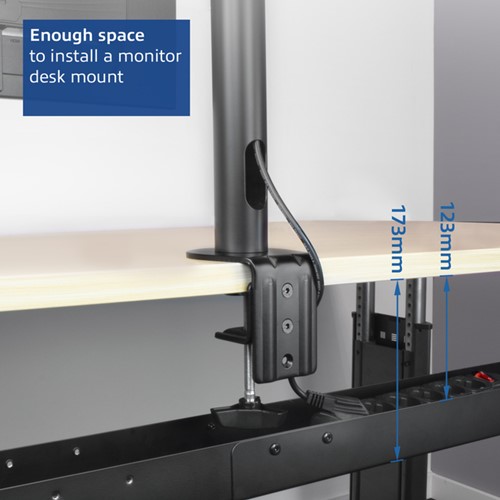 Kabelgoot ACT verstelbaar voor onder bureau-3