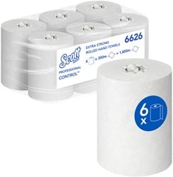 Handdoekrol Scott Control ES 1-laags 300m wit 6626