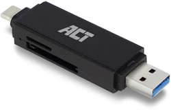 Kaartlezer ACT USB-C/USB-A 3.0