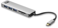 Hub ACT USB-C 3.0, 3x USB-A cardreader PD p-through-3