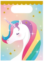 Cadeau tasjes Unicorn papier 23x16,5cm 6 stuks