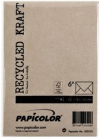 Envelop Papicolor C6 114x162mm kraft bruin-3