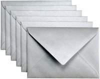 Envelop Papicolor C6 114x162mm metallic zilver